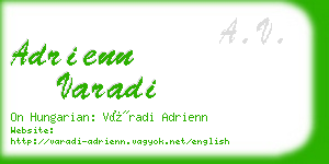 adrienn varadi business card